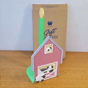 Farm Scene Towel Holder Avon Gift Collection